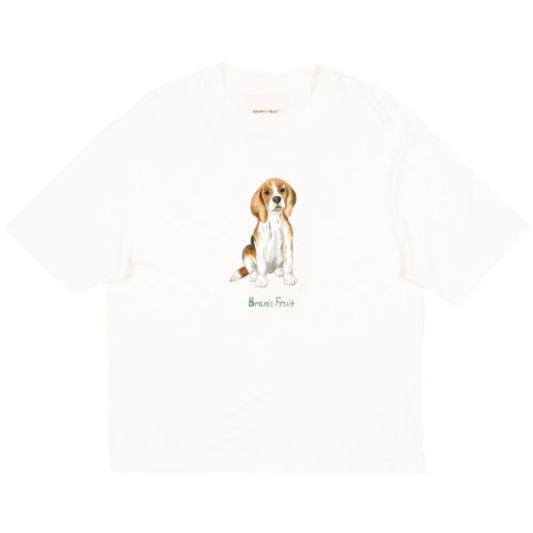 Bram's Fruit Beagle Aquarel T-shirt Wit