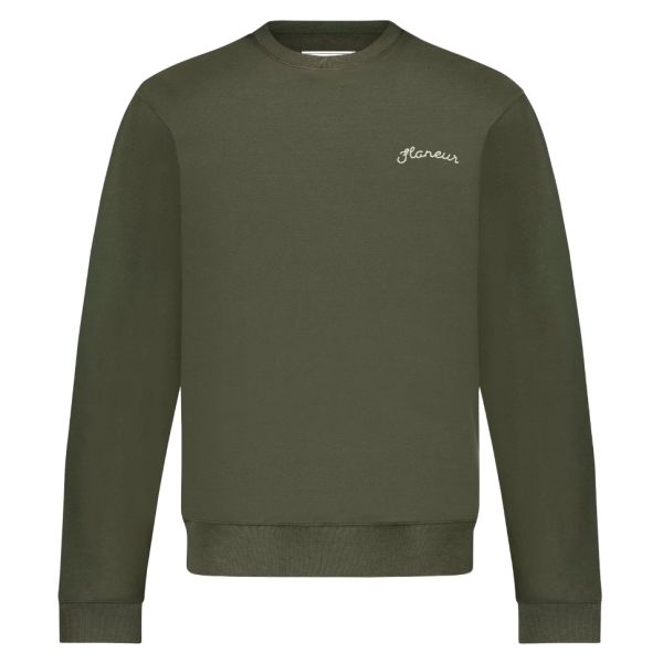 Flâneur Signature Sweater Donker Groen