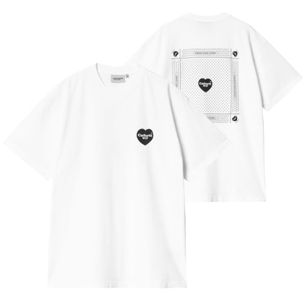Carhartt Heart Bandana T-shirt Wit