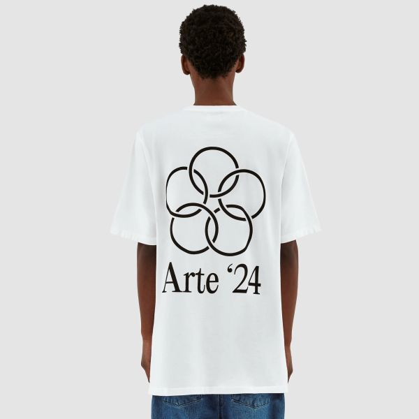 Arte Antwerp Teo Back Rings T-shirt Wit
