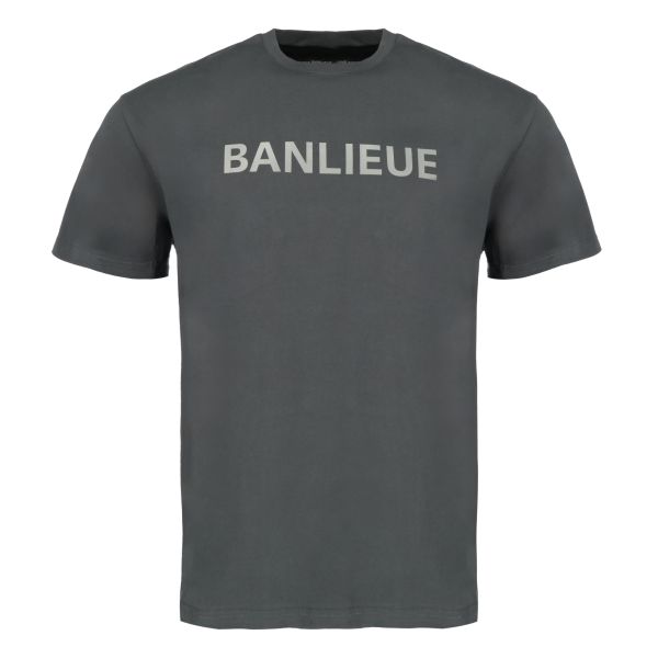 Banlieue Reflective Print T-shirt Antraciet