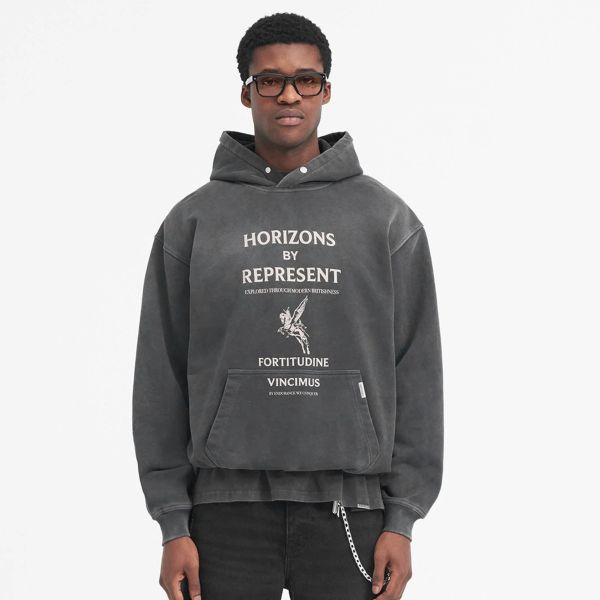 Represent Horizons Hoodie Zwart