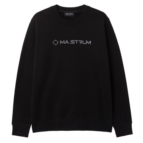 Ma.strum Chest Logo Sweater Zwart