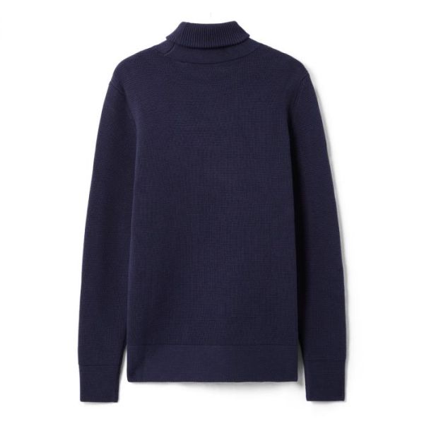 Ma.strum Milano Knitted Roll Neck Sweater Navy