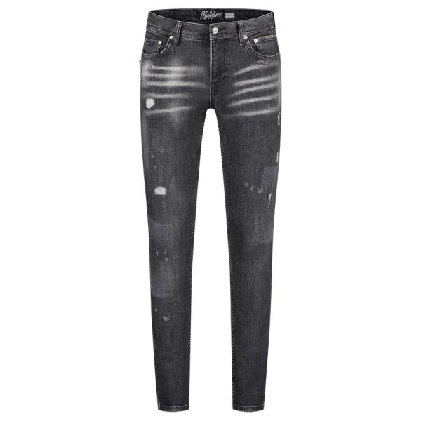 Malelions Stained Jeans Zwart