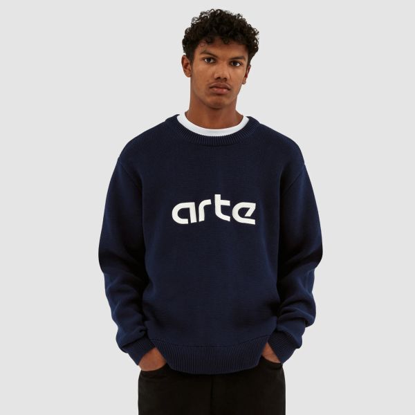 Arte Antwerp Kris Logo Sweater Navy