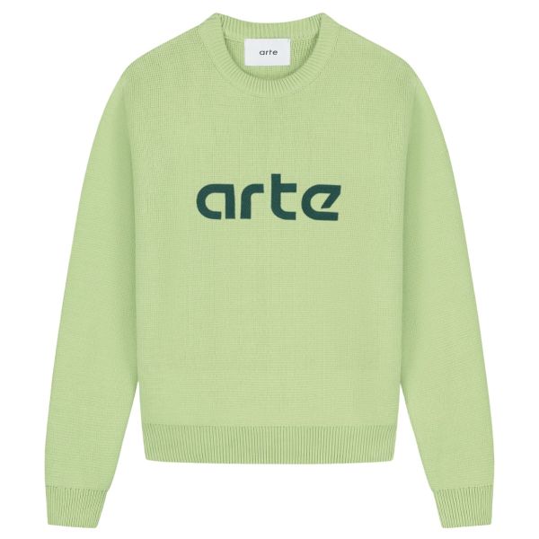 Arte Antwerp Kris Logo Sweater Licht Groen