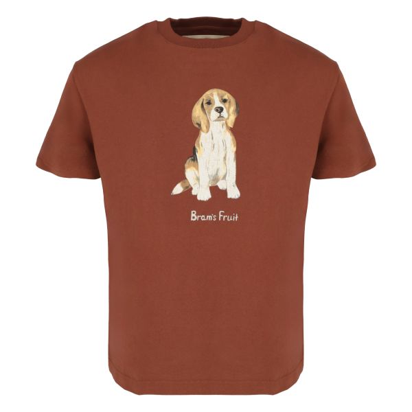 Bram’s Fruit Beagle Aquarel T-shirt Bordeaux