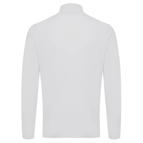 Genti Turtle Zip Sweater Off White