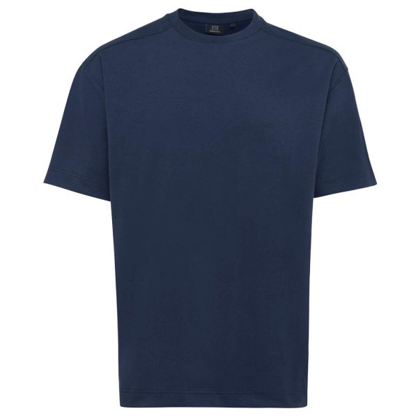 Genti Relaxed Fit T-shirt Donker Blauw