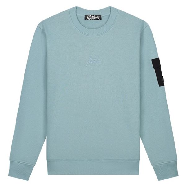 Malelions Pocket Sweater Licht Blauw