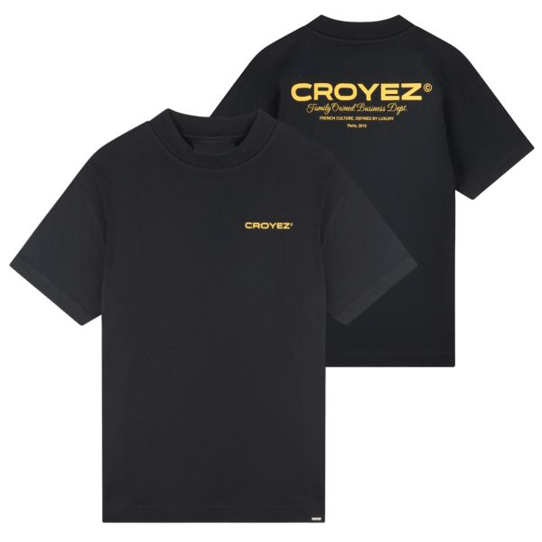 Croyez Family Owned Business T-shirt Zwart