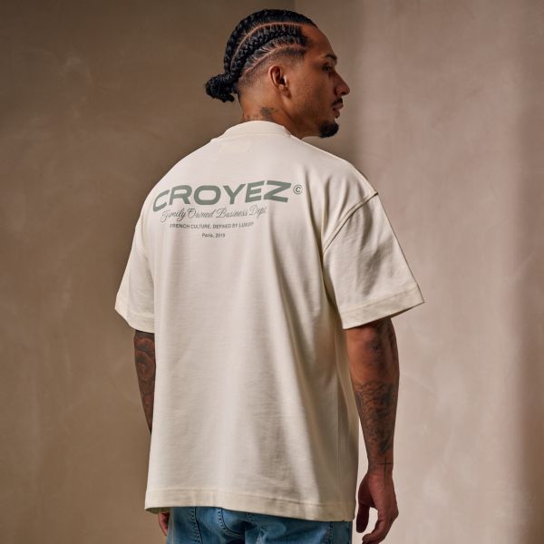 Croyez Family Owned Business T-shirt Beige