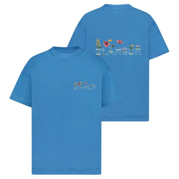 Flâneur Botanical T-shirt Blauw