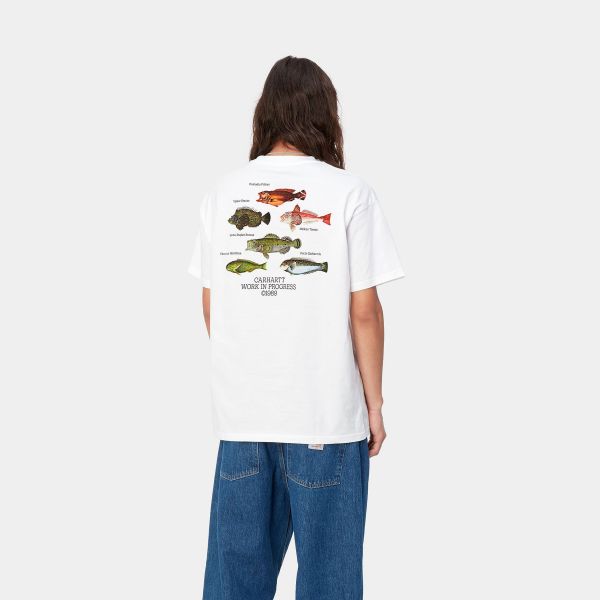 Carhartt Fish T-shirt Wit