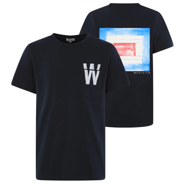 Woolrich Flag T-shirt Navy