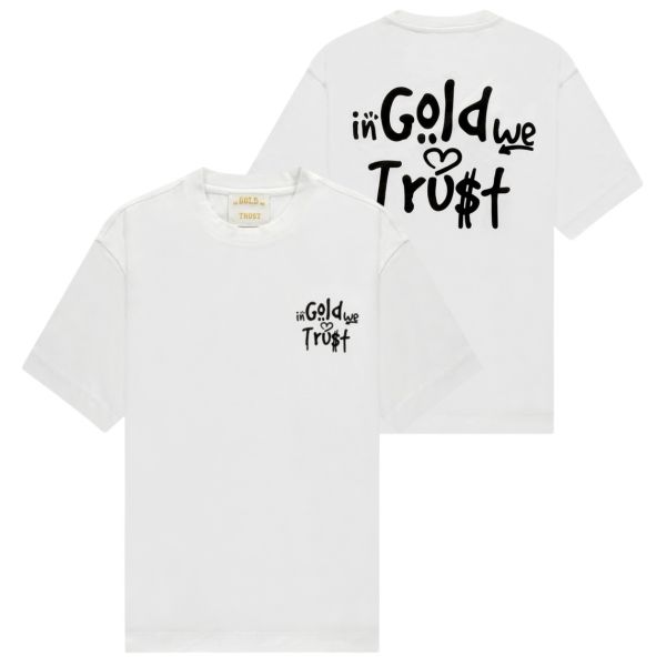 In Gold We Trust The Uni T T-shirt Wit