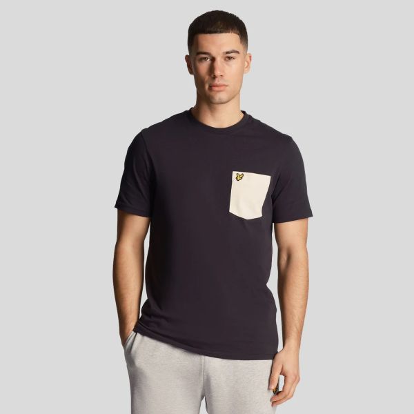 Lyle & Scott Contrast Pocket T-shirt Navy