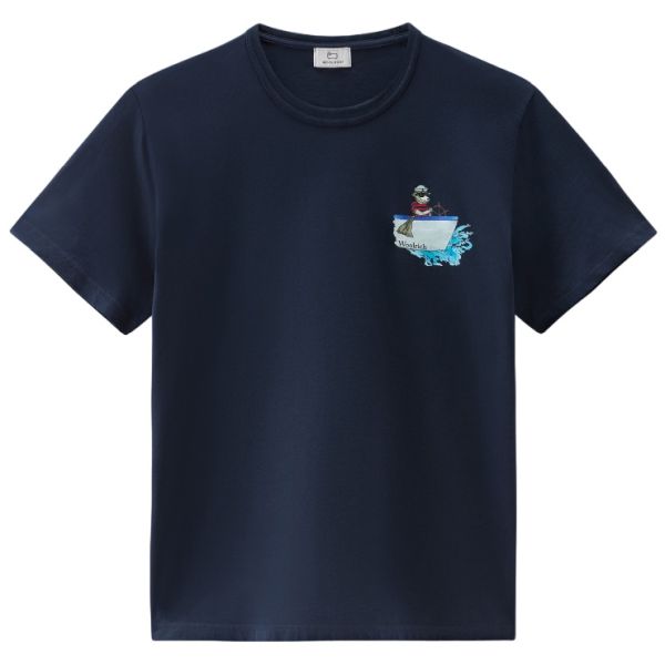 Woolrich Animated Sheep T-shirt Navy