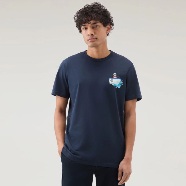 Woolrich Animated Sheep T-shirt Navy