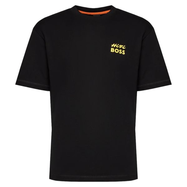 Boss Te Records T-shirt Zwart