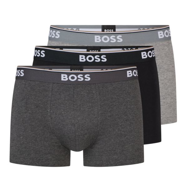 Boss Trunk Boxer 3-Pack Grijs/Zwart/Antraciet