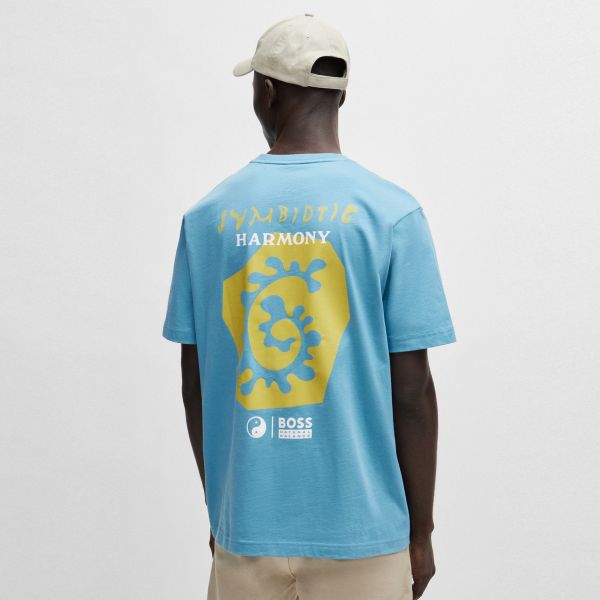 Boss Coral T-shirt Blauw