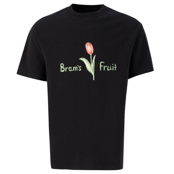 Bram's Fruit Tulip Aquarel T-shirt Zwart