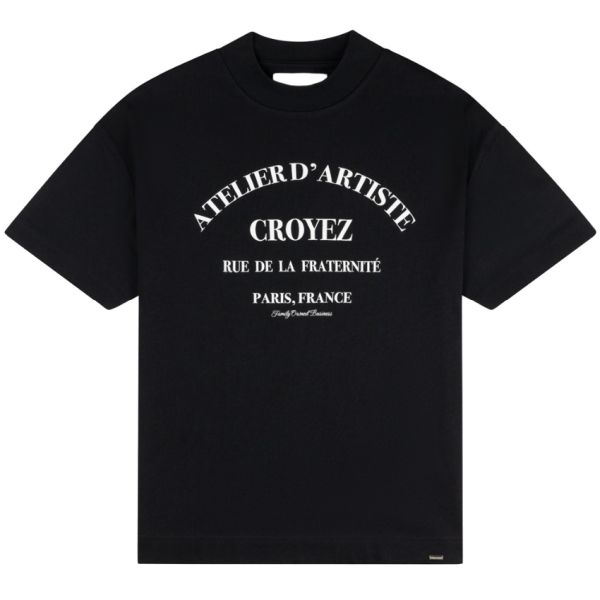 Croyez Oversized Atelier T-shirt Zwart