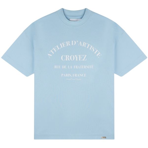 Croyez Oversized Atelier T-shirt Licht Blauw