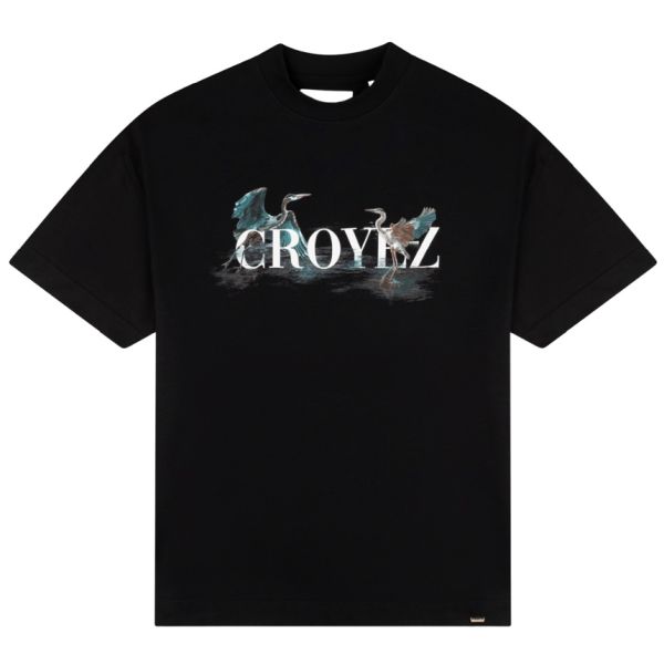 Croyez Blue Heron T-shirt Zwart