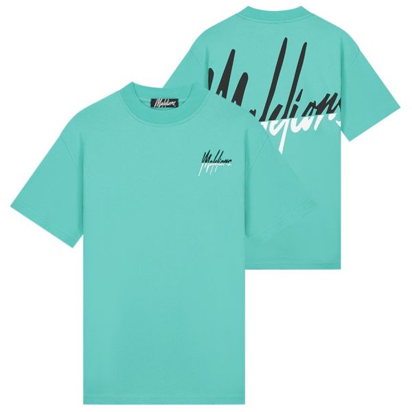 Malelions Split T-shirt Turquoise