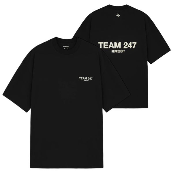 Represent Team 247 Oversized T-shirt Zwart