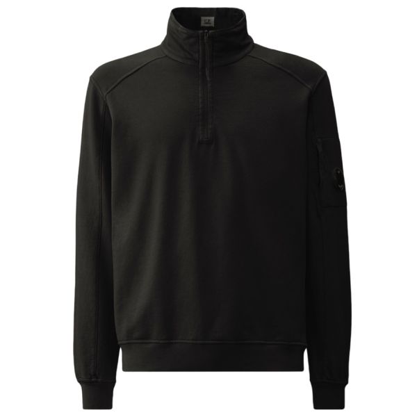 CP Company Light Fleece Zipped Sweater Zwart