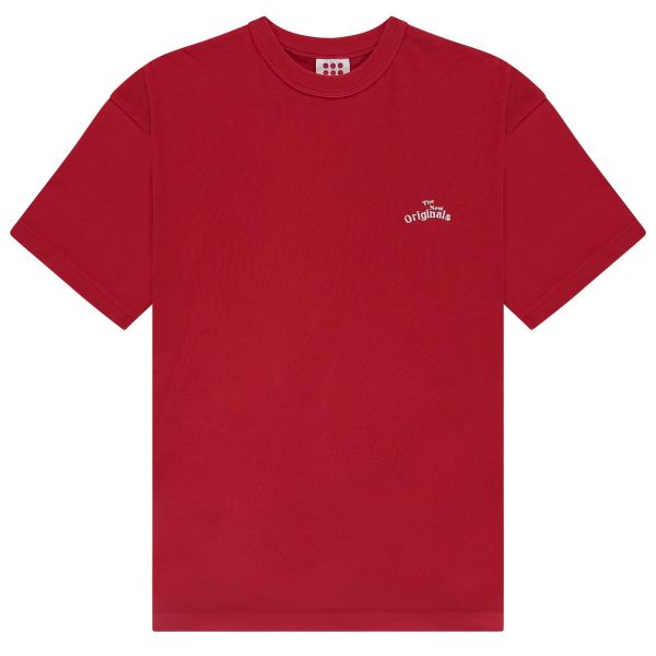 The New Originals Workman Embroidered T-shirt Rood