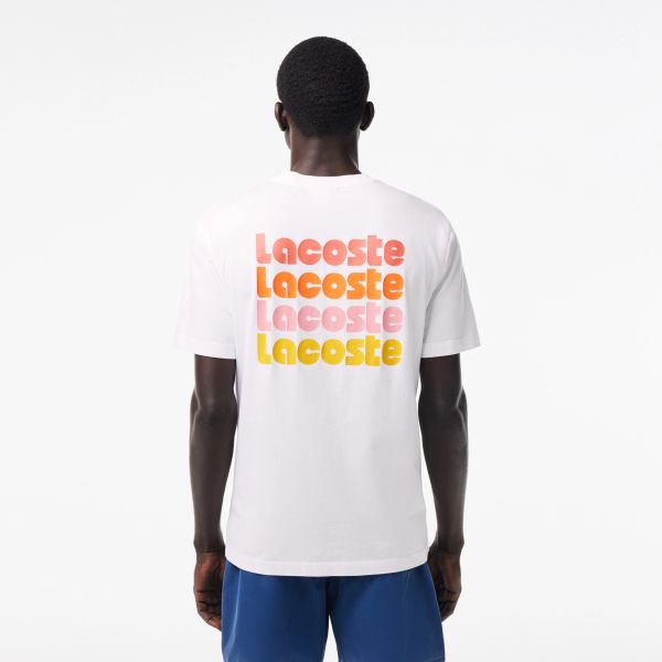 Lacoste Ombré Back T-shirt Wit