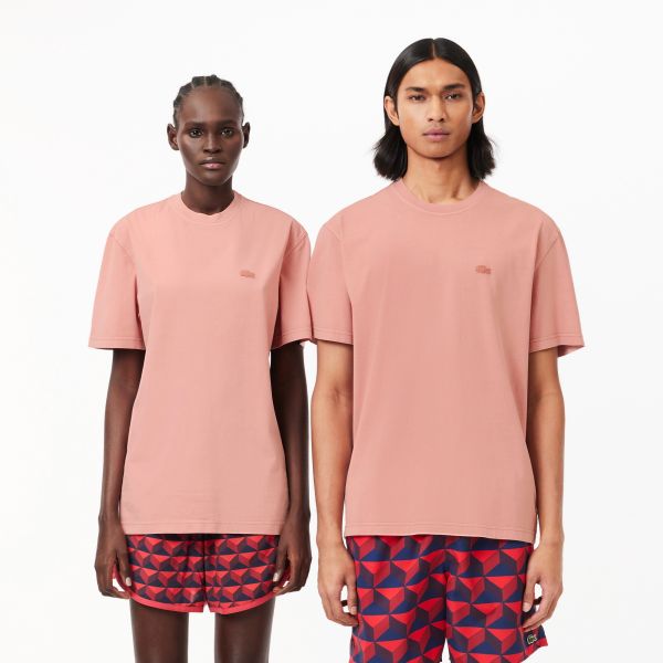 Lacoste Natural Dyed T-shirt Roze