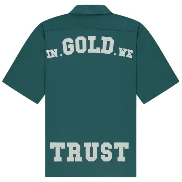 In Gold We Trust The Beach Overhemd Turquoise