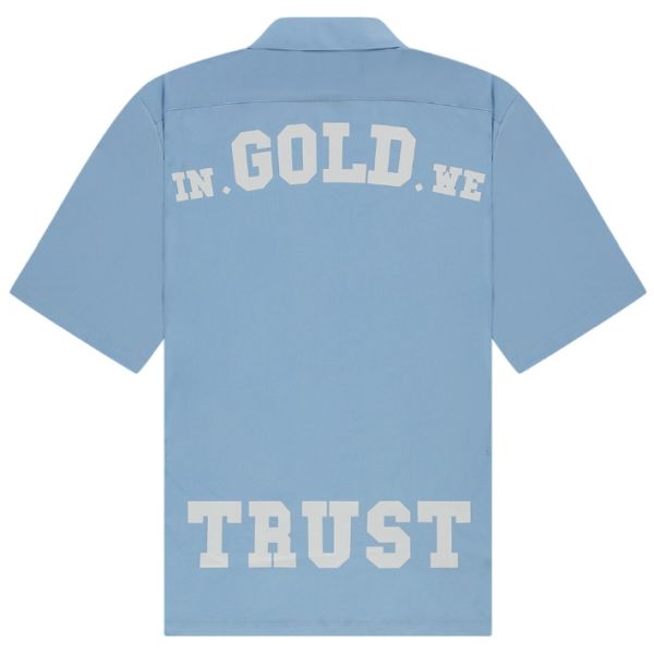 In Gold We Trust The Beach Overhemd Licht Blauw