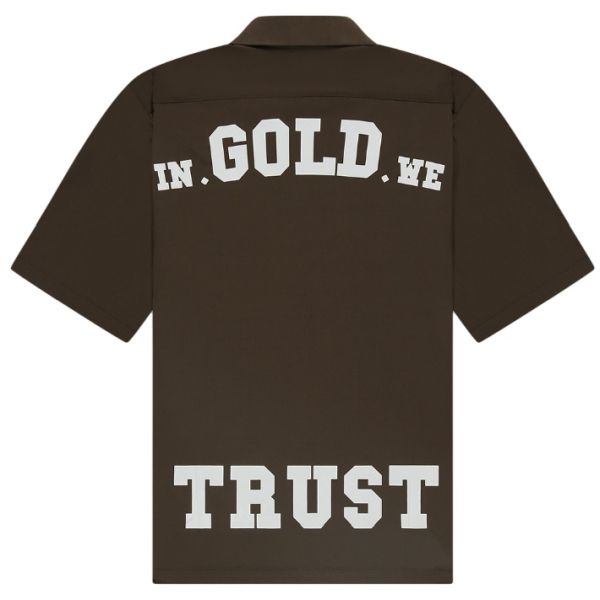 In Gold We Trust The Beach Overhemd Donker Groen