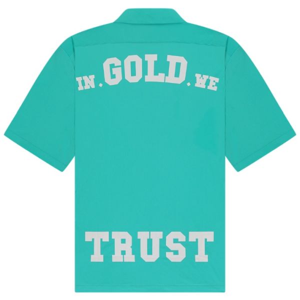 In Gold We Trust The Beach Overhemd Blauw