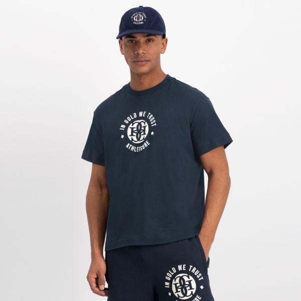 In Gold We Trust The Basket T-shirt Navy