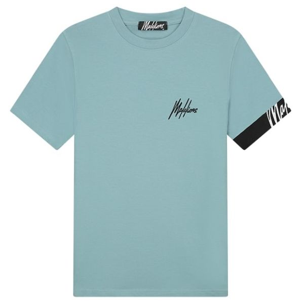 Malelions Captain T-shirt 2.0 Licht Blauw