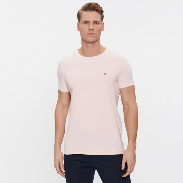 Tommy Hilfiger Stretch Slim Fit T-shirt Roze