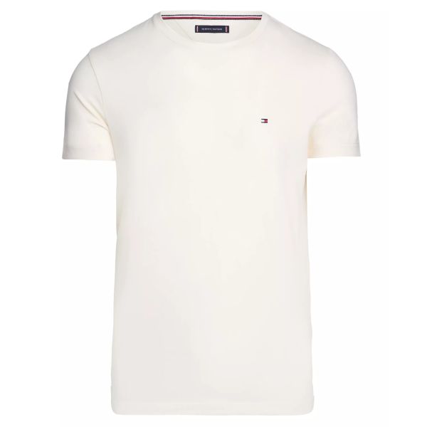 Tommy Hilfiger Stretch Slim Fit T-shirt Off White