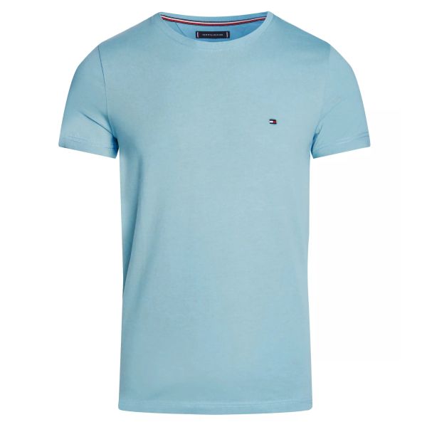 Tommy Hilfiger Stretch Slim Fit T-shirt Licht Blauw