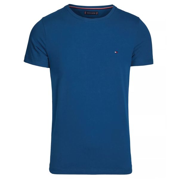 Tommy Hilfiger Stretch Slim Fit T-shirt Donker Blauw