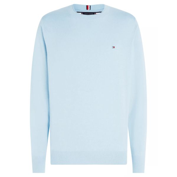 Tommy Hilfiger Mouline Organic Sweater Licht Blauw