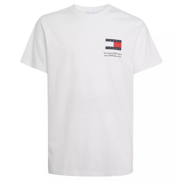 Tommy Jeans Slim Essential Flag T-shirt Wit