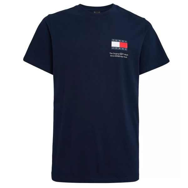 Tommy Jeans Slim Essential Flag T-shirt Navy